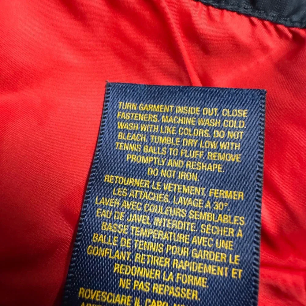 Kids Polo Ralph Lauren Puffer Jacket Blue Black Red Logo Size‎ 7